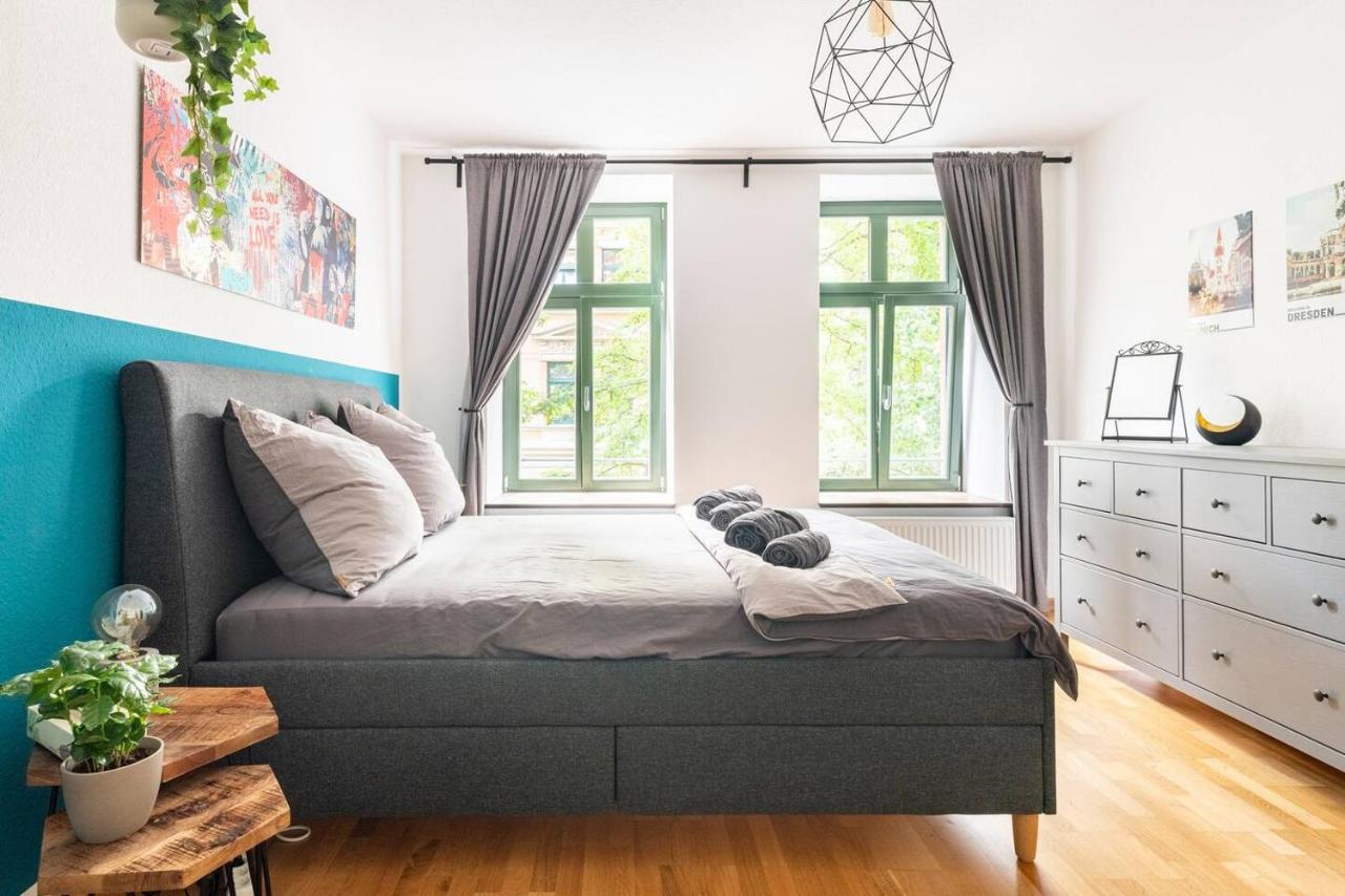 Super Zentrale, Gemutliche Wohnung Mit Balkon Leipzig Eksteriør billede