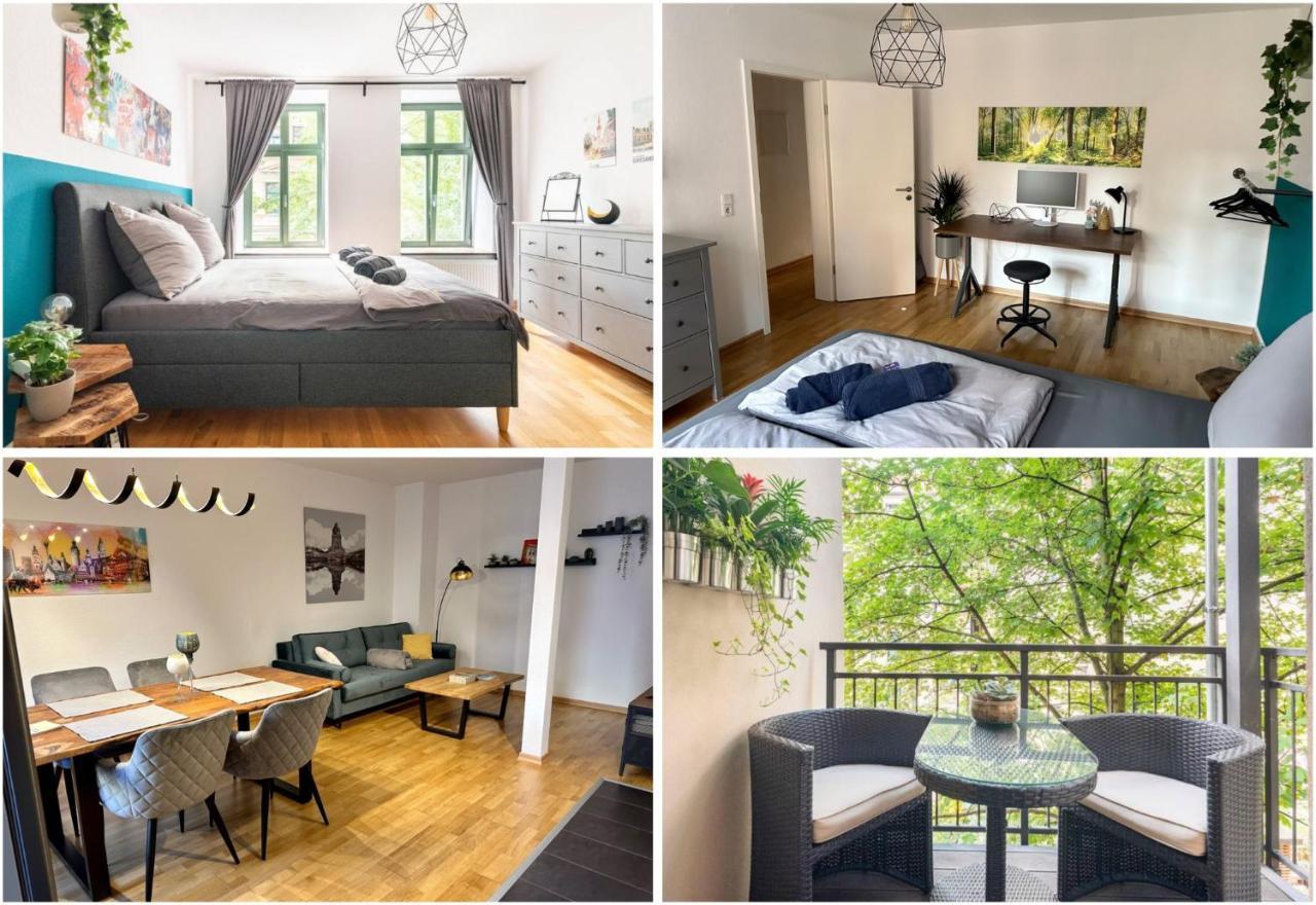 Super Zentrale, Gemutliche Wohnung Mit Balkon Leipzig Eksteriør billede
